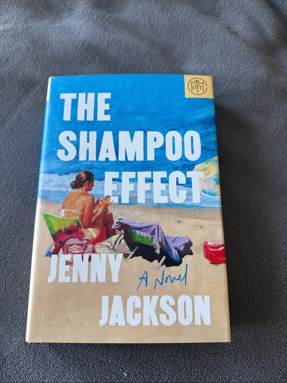 The Shampoo Effect - Blue and Tan Beach Cover by Jenny Jackson